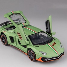 Yuxianxiangbao 1:32 Lamborghini Aventador Svj LP780-4 Alaşım Süper Spor Araba Döküm Modeli Dekoratif Trendy Süsler Arkadaş Hediye Çocuk Oyuncak (Yurt Dışından)