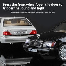 Yuxianxiangbao 1:24 Mercedes Benz W140 320SEL Klasik Limuzin Alaşım Döküm Model Araba Toplama Hobiler Masaüstü Dekorasyon Arkadaş Için Hediyeler (Yurt Dışından)