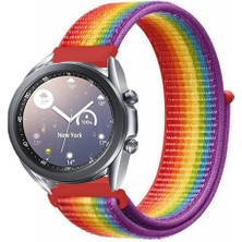 Kreton Galaxy Watch 3 41MM ile Uyumlu Cırt Cırtlı Spor Kumaş Kayış