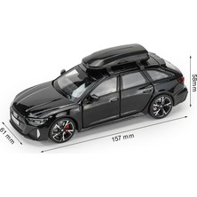 Yuxianxiangbao 1/32 Audi Rs6 Oyuncak Araba Modeli Ses Işığı ile Kapılar Açık Alaşım Döküm Model Araç Koleksiyonu Oyuncak Çocuk Yetişkin Festivali Hediye Için (Yurt Dışından)