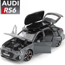 Yuxianxiangbao 1/32 Audi Rs6 Oyuncak Araba Modeli Ses Işığı ile Kapılar Açık Alaşım Döküm Model Araç Koleksiyonu Oyuncak Çocuk Yetişkin Festivali Hediye Için (Yurt Dışından)