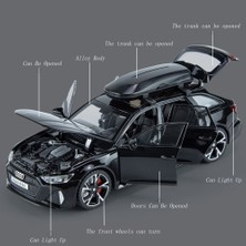 Yuxianxiangbao 1/32 Audi Rs6 Oyuncak Araba Modeli Ses Işığı ile Kapılar Açık Alaşım Döküm Model Araç Koleksiyonu Oyuncak Çocuk Yetişkin Festivali Hediye Için (Yurt Dışından)