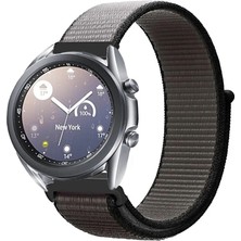 Kreton Samsung Galaxy Watch 3 41MM ile Uyumlu Cırt Cırtlı Spor Kumaş Kayış