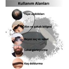 Topaxx Koyu Kahve Suda Çıkmayan Saç Sakal Dolgunlaştırıcı Topik Pudra 14 gr