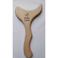 Kayın Ağacı Ahşap Masaj Aleti - Balık Model, 1 Adet, Doğal ve Sağlıklı Günlük Kullanım