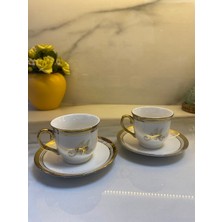 Lena 2'li Kahve Fincan Takımı - Renkli - 90 ml