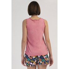 Pamuklu Kadın Genıs Askılı Şortlu Pijama Takım
, 409082