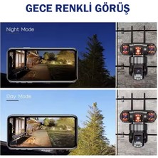 2 Kameralı Full Hd Yapay Zekalı Wifi Kablosuz Hareket Takipli Alarmlı Güvenlik Kamerası