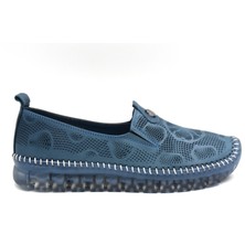 Kindep Iniesta Hakiki Deri Şeffaf Rahat Taban Günlük Kadın Ayakkabı Kot