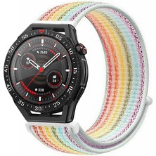 Tagomoon Huawei Watch Gt3 Se Uyumlu Kordon Kumaş Desenli Cırt Cırtlı Spor Kayış