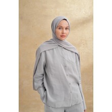 Gümüş Armanda Barok Desen Şal 3357