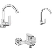 E.c.a Lia Serisi Batarya 3'lü Seti (Banyo Mutfak Lavabo