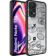 Xiaomi Redmi Note 11 Global Kılıf Aynalı Desenli Kamera Korumalı Parlak Znth Mirror Kapak-Seyahat