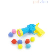 Peluş Oyuncak Top Atıcı Eğlenceli Kedi Oyun Seti - Top Fırlatan Kedi Oyuncağı - Çok Renkli Kedi Topu - Kedi Oyuncağı