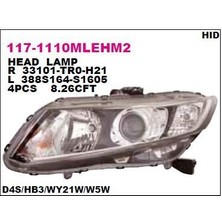 DEPO-117-1110RMLEHM2 - On Far Sag Honda Cıvıc 11- Xenonlu