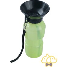 500 ml Taşınabilir Evcil Hayvan Su Kabı, Seyahat Için Uygun Yeşil Renk