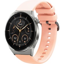 Tagomoon Huawei Watch Gt3 Pro 46MM Uyumlu Kordon Yumuşak Dokulu Soft Renk Tokalı Silikon Kayış