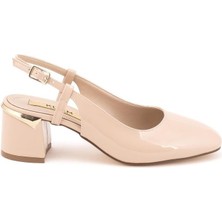 Kuum K14524145 Kadın Topuklu Klasik Rugan Ayakkabı