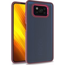 Xiaomi Poco X3 Kılıf Znth Flora Kapak-Kırmızı