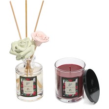 Kiss Of Rose Oda Kokusu ve Vegan Mum Hediye Seti