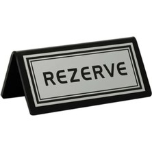 Masa Üstü Rezerve Yazısı Otel Kafe Restorant Büfe