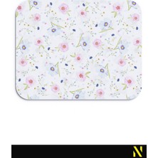 Nilizma Renkli Bahar Çiçekleri Desenli Ergonomik Mouse Pad - 23 cm x 19 cm - Kaydırmaz Taban Ev ve Ofis Kullanımı Fare Altlığı Mousepad