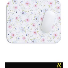 Nilizma Renkli Bahar Çiçekleri Desenli Ergonomik Mouse Pad - 23 cm x 19 cm - Kaydırmaz Taban Ev ve Ofis Kullanımı Fare Altlığı Mousepad