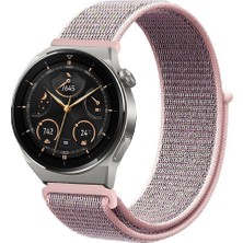 Tagomoon Huawei Watch Gt3 Pro 46MM Uyumlu Kordon Kumaş Desenli Cırt Cırtlı Spor Kayış