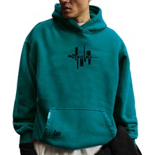 Centlee America Kapüşonlu Sweatshirt Unisex Konpakt Penye