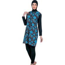 Larimar Fantasy 3121 Bayan Desenli Tesettür Mayo