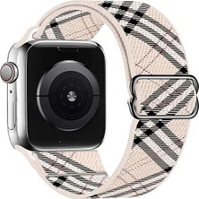 Alstrap Apple Watch 4-5-6-7-8-9-10 Se Ultra Uyumlu 44-45-46-49MM Kumaş Elastik Kordon Kayış