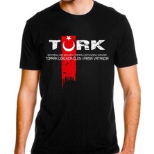 Alfa Türk Bayrak Baskılı Tişört