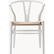 Hans J. Wegner CH24 Wishbone Sandalye: Meşe, El Örgüsü Oturma Alanlı
