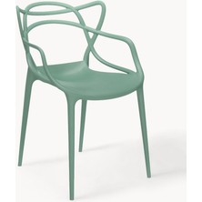 Kartell Masters Sandalye Seti (2 Adet): Beyaz, Istiflenebilir
