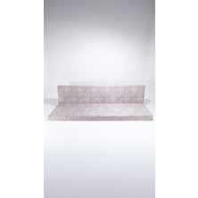 Katlanır Sünger Yatak 60*40*185*10 cm Uzunluk Gri Sünger Dallas Kumaş