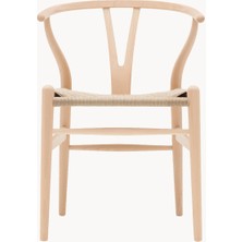 CH24 Wishbone Sandalye – Siyah Kayın, El Örgüsü Kağıt Ip Oturak