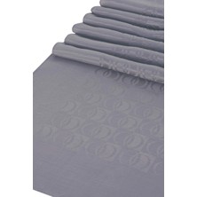 Imannoor Dama Logo Gri Shiny Jakar Şal  251-3029-014