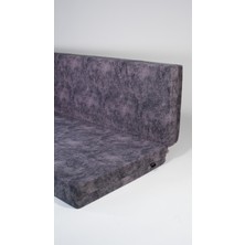 Katlanır Sünger Yatak 60*40*185*10 cm Uzunluk Gri Sünger Dallas Kumaş