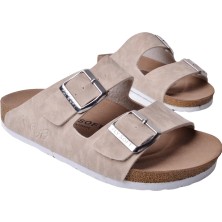 Kindep Fly Soft Çift Toka S902 Uniseks Terlik Bej