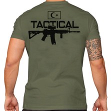 Alfa Giyim Alfa Tactical  Baskılı Tişört Siyah