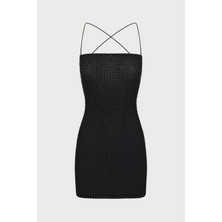 Crystal Mini Dress - Kristal Koleksiyonu, %95 Naylon, Iki Katmanlı, Doğru Bedende