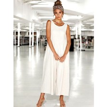 Yazlık Şık Keten Tulum