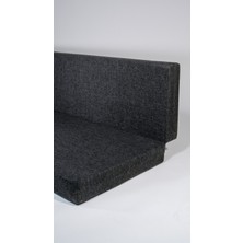 Katlanır Sünger Yatak 60*40*185*10 cm Uzunluk Gri Sünger Keten Kumaş