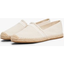 Kadın Püskül Detaylı Espadril - Krem