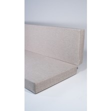 Katlanır Sünger Yatak 60*40*185*10 cm Uzunluk Gri Sünger Keten Kumaş