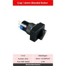 Momentum D16 Buton Mandal 2CO 1-0-2 Dikdörtgen MBT-50322