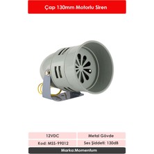 Momentum 130mm Metal Gövde Motorlu Siren 12VDC MSS-99012