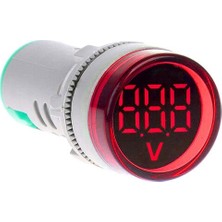 Momentum 22mm Voltmetre Sinyal Lambası 12-500VAC Kırmz. MB3-EV546