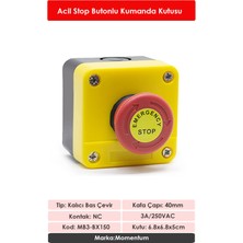 Impact Kutulu Acil Stop Butonu MB3-BX150