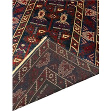 El Dokuma Sıfır Eski Döşemealtı Halısı 125X190 Lacivert Kök Boya